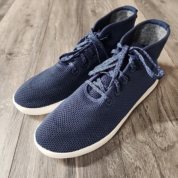 Allbirds Mens Tree Toppers Blue High Top Casual Shoes Sneakers Size 12 - Picture 5 of 8